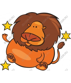  Cartoon lion