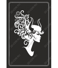  Floral elegance Woman Profile