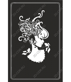  Elegant floral woman