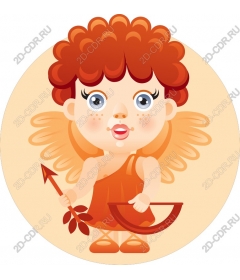  Cupid with bow and arrow