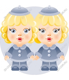  Charming doll twin