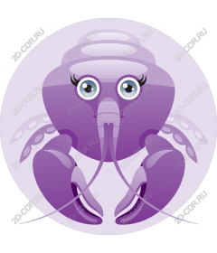 Charming purple crab