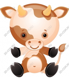  Cute cartoon cow