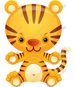  Cute cartoon tiger