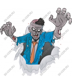  Зомби в костюме