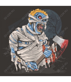  Terrible mummy with an axe