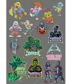 Set on the theme of zombies