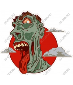  Creepy zombie Head