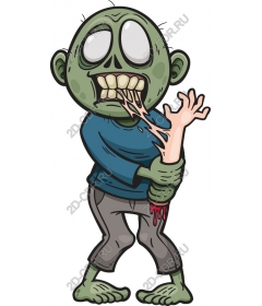 Zombie holding hand