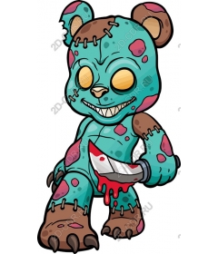 Zombie teddy bear