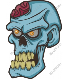  Blue Skull Brain