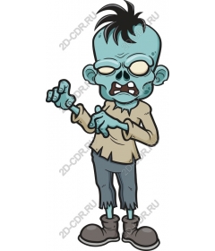  Whimsical cartoon zombie