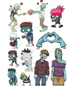 Set zombie: 12 unique