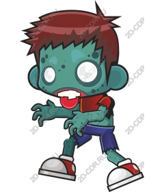  Cartoon Zombie Boy