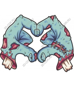  Zombie Heart Hands