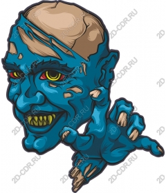  Creepy blue zombie