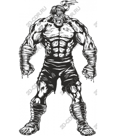  A muscular zombie