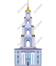 Elegant church bell tower