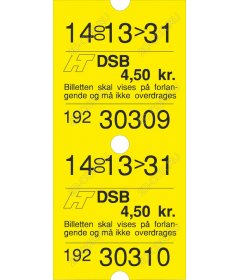 Vintage train ticket
