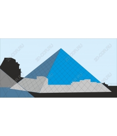  Geometric pyramid - modern minimalism