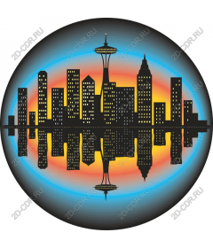 Vibrant urban landscape