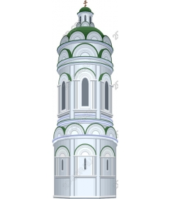  Classical church bell tower