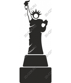 The famous Statue of Liberty