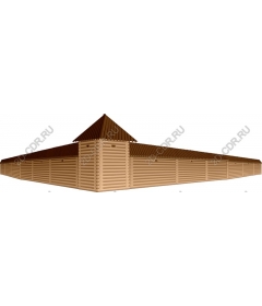 Traditional wooden fort