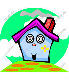 Playful cartoon house