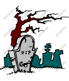Creepy tombstone