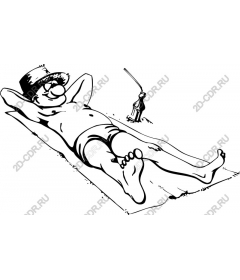 Relaxing summer tan