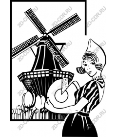 Dutch windmill and cheese