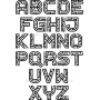 Векторный клипарт «Английский алфавит (25)»