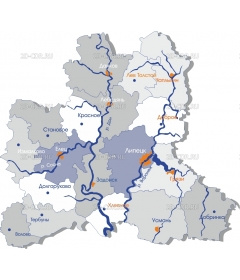Липецкая область (карта)