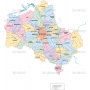 Векторный клипарт «Московская область №2 (карта)»