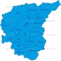 Векторный клипарт «Центральный федеральный округ (карта)»