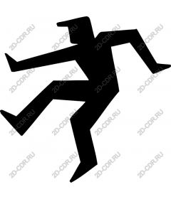 Abstract moving figure