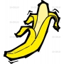 Векторный клипарт «Банан (4)»