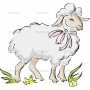 Векторный клипарт «Овца (1)»