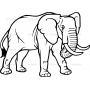 Векторный клипарт «Слон (3)»