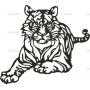 Векторный клипарт «Тигр (7)»