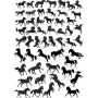 Векторный клипарт «Комплект животных (120)»
