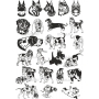Векторный клипарт «Комплект животных (43)»