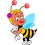 Векторный клипарт «Пчела (11)»