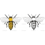 Векторный клипарт «Пчела (2)»