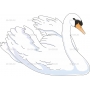 Векторный клипарт «Лебедь (4)»