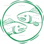 Векторный клипарт «Рыбы (12)»