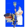 Векторный клипарт «Бог Рима Нептун»