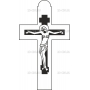Векторный клипарт «Крест распятие Иисуса»