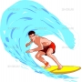 Векторный клипарт «SURFER»